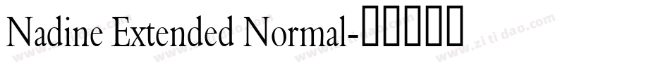 Nadine Extended Normal字体转换